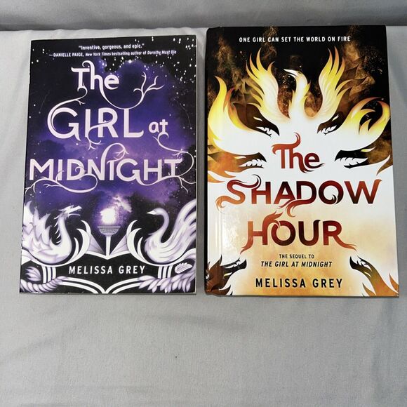 2 Books THE SHADOW HOUR And THE GIRL AT MIDNIGHT By Melissa Grey Paper & Hard - Picture 1 of 9